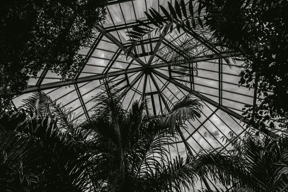 Clean glazed conservatory roof panels
